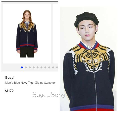 kim taehyung gucci collection|bts gucci accessories.